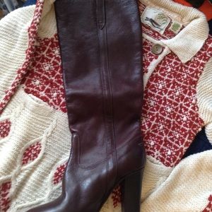 JCrew Tall Leather Boots Size 10